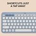 Logitech Pebble 2 Combo, Wireless Keyboard and Mouse, Tonal Blue-5