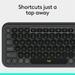 Logitech POP Icon Keyboard, Graphite-9