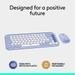 Logitech POP Icon Bluetooth Keyboard and Mouse Combo, Lilac-11