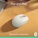 Logitech M196 Bluetooth Wireless Mouse, Off White-2