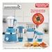 Maharaja Whiteline Duramaxx 800 Watts 4 Jars Mixer Grinder, 100 percent Copper Motor, Food Grade Safe, Turquoise Blue and Silver-3