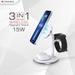 Neopack 3-in-1, 15 W Wireless Magnetic Charging Docking Station for iPhone, Airpods and Apple Watch, upto 15 W for iPhone/5 W for Airpods & 3 W for Apple Watch, Quick Heat Disspation, Over Charge, Circuit & Overnight Charge Protection, Hands free, WMD3IN1-2