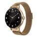 Noise Diva Smartwatch with Diamond Cut Dial, Glossy Metallic Finish, AMOLED Display, Mesh Metal Strap, 100+ Watch Faces, Female Cycle Tracker Smart Watch for Women (Gold Link)-1