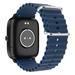 Noise 22 mm Ripple Silicone Smartwatch Strap, Dark Blue-2