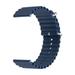 Noise 22 mm Ripple Silicone Smartwatch Strap, Dark Blue-3
