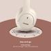 Noise Newly Launched 4 Wireless On-Ear Headphones with 70 H Playtime, ENC, 40 mm Driver, Low Latency (up to 40 ms), Dual Pairing, BT v5.4 (Calm Beige)-6
