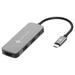 Novoo 4-in-1 USB-C Hub with USB 2.0 Port, USB 3.0 Port, USB-C PD Port, HDMI Port, Dark Grey-1