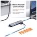 Novoo 5-in-1 Pro USB-C Hub with 3 USB-A Port, USB-C PD Port, HDMI Port, Dark Grey-4