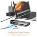 Novoo 8-in-1 USB-C Hub with 3 USB-A Port, USB-C PD Port, HDMI Port, SD Card and TF Slot, Ethernet Port, Dark Grey-2