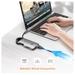 Novoo 8-in-1 USB-C Hub with 3 USB-A Port, USB-C PD Port, HDMI Port, SD Card and TF Slot, Ethernet Port, Dark Grey-6