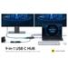Novoo 9-in-1 Pro USB-C Hub with 3 USB-A Port, USB-C PD Port, HDMI Port, SD Card and TF Slot, VGA Port, Ethernet Port, Dark Grey-14