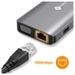 Novoo 11-in-1 USB-C Hub with 4 USB-A Port, USB-C PD Port, 2 HDMI Port, SD Card and TF Slot, VGA Port, Ethernet Port, Dark Grey-11