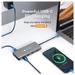 Novoo 11-in-1 USB-C Hub with 4 USB-A Port, USB-C PD Port, 2 HDMI Port, SD Card and TF Slot, VGA Port, Ethernet Port, Dark Grey-6