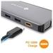 Novoo 11-in-1 USB-C Hub with 4 USB-A Port, USB-C PD Port, 2 HDMI Port, SD Card and TF Slot, VGA Port, Ethernet Port, Dark Grey-9