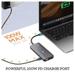 Novoo 12-in-1 USB-C Hub with 4 USB-A Port, USB-C PD Port, 2 HDMI Port, SD Card and TF Slot, VGA Port, Ethernet Port, Audio Port, Dark Grey-4