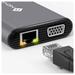 Novoo 12-in-1 Pro USB-C Hub with 4 USB-A Port, USB-C PD Port, 2 HDMI Port, SD Card and TF Slot, VGA Port, Ethernet Port, Audio Port, Dark Grey-12