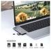 Novoo 7-in-2 USB-C Hub with 2 USB 3.0 Port, 2 USB-C PD Port, SD Card and microSD Card Slot, HDMI Port, Dark Grey-2