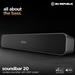 Nu Republic Soundbar 20 Bluetooth Soundbar with X-Bass Technology, 52mm Dynamic Drivers, Upto 12 Hrs Playtime, 20 W Output, Aux/USB Port (5.0 Channel (Black)-2 Nu Republic Soundbar 20 Bluetooth Soundbar with X-Bass Technology, 52mm Dynamic Drivers, Upto 12 Hrs Playtime, 20 W Output, Aux/USB Port (5.0 Channel (Black)-2