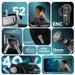 Nu Republic Epic X4 TWS Earbuds with 52 Hour Playtime, X-Bass Technology, 13 mm Neodymium Drivers, ENC Mics, Dual Mode, 40 ms Low Latency, Quick Charge 15mins = 200 Mins Play (Silver/Black)-3