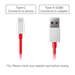 OnePlus SUPERVOOC C201A Type-A to Type-C Cable, Red and White-1 OnePlus SUPERVOOC C201A Type-A to Type-C Cable, Red and White-1