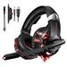 Onikuma K2 Pro Wired Gaming Headphone with 3D Stereo Surround Sound, Black and Red-1 Onikuma K2 Pro Wired Gaming Headphone with 3D Stereo Surround Sound, Black and Red-1