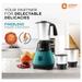 Orient Electric Fine Blend 500W 3 Jars Mixer Grinder, 3 Speed Control, Blue and Black-2 Orient Electric Fine Blend 500W 3 Jars Mixer Grinder, 3 Speed Control, Blue and Black-2