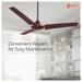 Orient Electric Ujala Energy Saver 1200 mm 3 Blade Ceiling Fan, Brown-6