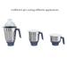 Philips Viva Collection HL7701/00 750-watt Juicer Mixer Grinder with 4 Leakproof jars, Large switch knobs (Elegant Lavender and White)-3