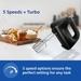 Philips Daily Collection HR3705/10 Hand Mixer with 5 speeds + Turbo, Non-slip grip, Large eject button (Black)-11 Philips Daily Collection HR3705/10 Hand Mixer with 5 speeds + Turbo, Non-slip grip, Large eject button (Black)-11