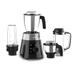 Philips 750 Watts Mixer Grinder with 4 Jars, Smart One-Touch Mode, Digital Interface, Soft Sound Technology (Black, HL7777/00)-1