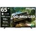 Philips 164 cm (65 inches), 4K Ultra HD QLED Smart QD-Mini LED Google TV, Black, 65MLED610/94-1 Philips 164 cm (65 inches), 4K Ultra HD QLED Smart QD-Mini LED Google TV, Black, 65MLED610/94-1
