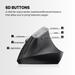 Portronics Toad Ergo Vertical Wireless Mouse, Black-5