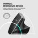Portronics Toad Ergo Vertical Wireless Mouse, Black-6