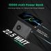Portronics Luxcell Magclick 10000 mAH Power Bank, Dark Grey, POR-2257-3