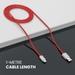 Portronics Konnect Type A to Type C 65 W Power Cable, Red-4