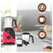 Preethi Peppy Plus, 750 Watts, 4 Jars Mixer Grinder, 3D Air Cooling Technology, Black and Pink-5