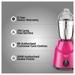 Preethi Galaxy Plus 750 Watt Mixer Grinder with 4 Stainless Steel Jar, Pink-6