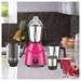 Preethi Galaxy Plus 750 Watt Mixer Grinder with 4 Stainless Steel Jar, Pink-7