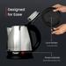 Prestige PKOSS 1.5 L 1500 W Stainless Steel Electric Kettle, Single-Touch Lid Locking, 360 Degree Swivel Base, Silver-3