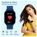 pTron Force X10e SmartWatch, 24/7 Heart Rate Tracking, SpO2, IP68 Waterproof, Blue-2