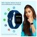 pTron Force X10e SmartWatch, 24/7 Heart Rate Tracking, SpO2, IP68 Waterproof, Blue-6