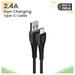 pTron Solero T241 Type-C Charging & Data Cable, 2.4A Fast Charging, 1 meter PVC Cable, USB-A To Type-C Port, Anti-Rust Metal Plugs, Anti-knot, Widely Compatible, Black-2 pTron Solero T241 Type-C Charging & Data Cable, 2.4A Fast Charging, 1 meter PVC Cable, USB-A To Type-C Port, Anti-Rust Metal Plugs, Anti-knot, Widely Compatible, Black-2