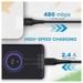 pTron Solero T241 Type-C Charging & Data Cable, 2.4A Fast Charging, 1 meter PVC Cable, USB-A To Type-C Port, Anti-Rust Metal Plugs, Anti-knot, Widely Compatible, Black-4 pTron Solero T241 Type-C Charging & Data Cable, 2.4A Fast Charging, 1 meter PVC Cable, USB-A To Type-C Port, Anti-Rust Metal Plugs, Anti-knot, Widely Compatible, Black-4