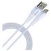 pTron Solero T241 Type-C Charging & Data Cable, 2.4A Fast Charging, 1 meter PVC Cable, USB-A To Type-C Port, Anti-Rust Metal Plugs, Anti-knot, Widely Compatible, White-1