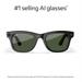 Ray-Ban Meta Wayfarer (Gen 1) with Meta AI, photo and video capture, Shiny Black, Green lenses-2 Ray-Ban Meta Wayfarer (Gen 1) with Meta AI, photo and video capture, Shiny Black, Green lenses-2