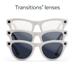 Ray-Ban Meta Skyler (Gen 1) with Meta AI, photo and video capture - Shiny Chalky Grey, Transitions Sapphire lenses-4