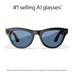 Ray-Ban Meta Skyler (Gen 1) with Meta AI, photo and video capture - Shiny Black, Transitions Cerulean Blue lenses-3 Ray-Ban Meta Skyler (Gen 1) with Meta AI, photo and video capture - Shiny Black, Transitions Cerulean Blue lenses-3