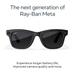 Ray-Ban Meta Wayfarer Large (Gen 2) - Matte Black, Polarised Gradient Graphite lenses-2