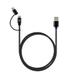 Reconnect DNC UL-D 1 m 2-in-1 USB to Micro-USB & Lightning Cable, Black-1