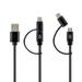 Reconnect DNC UL-D 1 m 2-in-1 USB to Micro-USB & Lightning Cable, Black-2